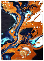 5X8 Contempo Area Rug - ORANGE 1113 - FREE SHIPPING!