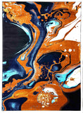 5X8 Contempo Area Rug - ORANGE 1113 - FREE SHIPPING!