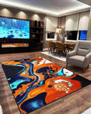 5X8 Contempo Area Rug - ORANGE 1113 - FREE SHIPPING!