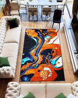 5X8 Contempo Area Rug - ORANGE 1113 - FREE SHIPPING!