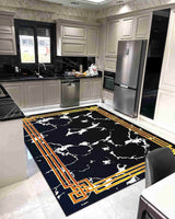 5X8 Contempo Area Rug - BLACK 1114 - FREE SHIPPING!