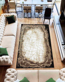 5X8 Contempo Area Rug - BEIGE 1115 - FREE SHIPPING!