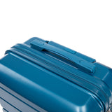 Dark Blue 2PC Luggage ABS Spinner Wheel Set with Combination Lock - 14" & 20" Cosmetic Case (Dark Blue)
