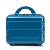 Dark Blue 2PC Luggage ABS Spinner Wheel Set with Combination Lock - 14" & 20" Cosmetic Case (Dark Blue)