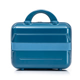 Dark Blue 2PC Luggage ABS Spinner Wheel Set with Combination Lock - 14" & 20" Cosmetic Case (Dark Blue)