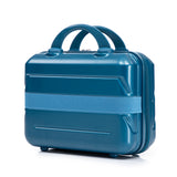 Dark Blue 2PC Luggage ABS Spinner Wheel Set with Combination Lock - 14" & 20" Cosmetic Case (Dark Blue)