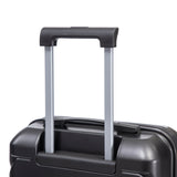 Dark Gray 2PC Luggage ABS Spinner Wheel Set with Combination Lock - 14" & 20" Cosmetic Case (Dark Gray)