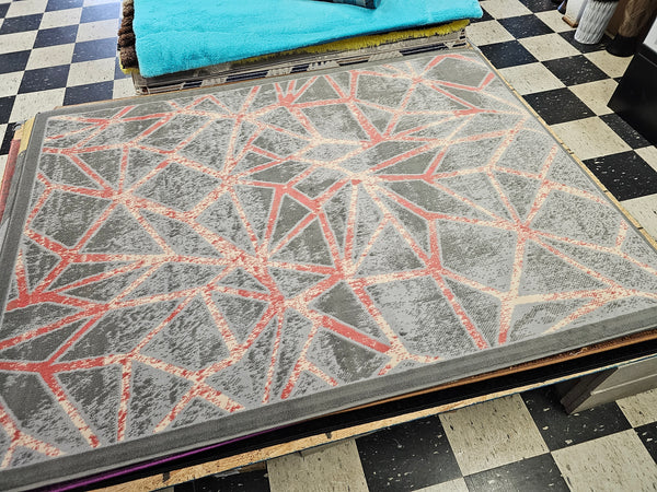 5x7 Area Rug - PINK/GREY - FREE SHIPPING!