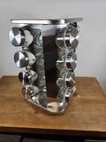 16 Jar Spice Rack Carousel Stainless Steel - FREE SHIPPING