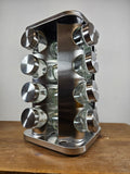 16 Jar Spice Rack Carousel Stainless Steel - FREE SHIPPING