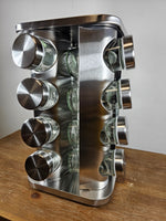 16 Jar Spice Rack Carousel Stainless Steel - FREE SHIPPING