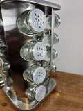16 Jar Spice Rack Carousel Stainless Steel - FREE SHIPPING