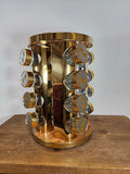 16 Jar Spice Rack Carousel Gold Mirrored - FREE SHIPPING