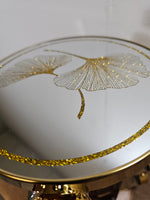 16 Jar Spice Rack Carousel Gold Mirrored - FREE SHIPPING