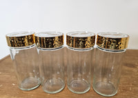 16 Jar Spice Rack Carousel Gold Mirrored - FREE SHIPPING