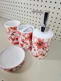4pc Bathroom accessories set- FALL LEAVES - FREE SHIPPING!
