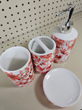 4pc Bathroom accessories set- FALL LEAVES - FREE SHIPPING!