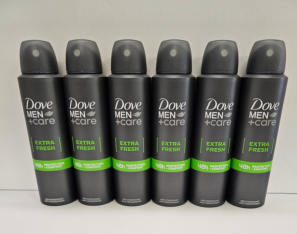 Dove Men Bodyspray 6pk - Extra Fresh FREE SHIPPING!!