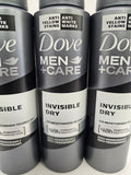 Dove Men Bodyspray 6pk - Invisible Dry FREE SHIPPING!!