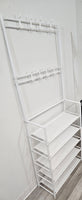 Shoe/Coat Rack - WHITE - FREE SHIPPING! (assembly required)