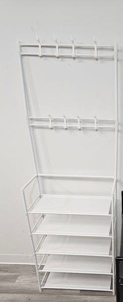 Shoe/Coat Rack - WHITE - FREE SHIPPING! (assembly required)