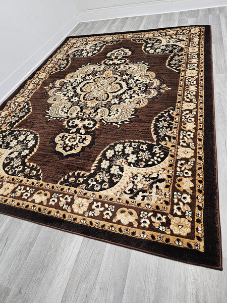 5x8 Majestic Area Rug - BROWN 1238 - Free Shipping!