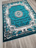 5x8 Majestic Area Rug - TURQUOISE 1238 - Free Shipping!