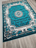 5x8 Majestic Area Rug - TURQUOISE 1238 - Free Shipping!