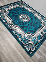 5x8 Majestic Area Rug - TURQUOISE 1238 - Free Shipping!
