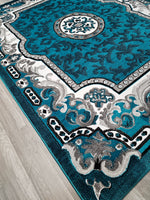 5x8 Majestic Area Rug - TURQUOISE 1238 - Free Shipping!