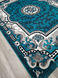 5x8 Majestic Area Rug - TURQUOISE 1238 - Free Shipping!