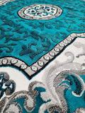 5x8 Majestic Area Rug - TURQUOISE 1238 - Free Shipping!