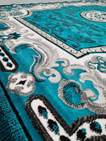 5x8 Majestic Area Rug - TURQUOISE 1238 - Free Shipping!