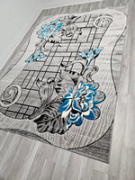 5x8 Prime Area Rug - TEAL/GREY 3271 - FREE SHIPPING!