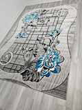 5x8 Prime Area Rug - TEAL/GREY 3271 - FREE SHIPPING!