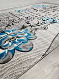 5x8 Prime Area Rug - TEAL/GREY 3271 - FREE SHIPPING!