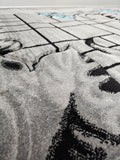 5x8 Prime Area Rug - TEAL/GREY 3271 - FREE SHIPPING!