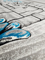 5x8 Prime Area Rug - TEAL/GREY 3271 - FREE SHIPPING!