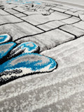 5x8 Prime Area Rug - TEAL/GREY 3271 - FREE SHIPPING!