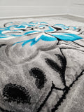 5x8 Prime Area Rug - TEAL/GREY 3271 - FREE SHIPPING!