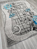 5x8 Prime Area Rug - TEAL/GREY 3271 - FREE SHIPPING!
