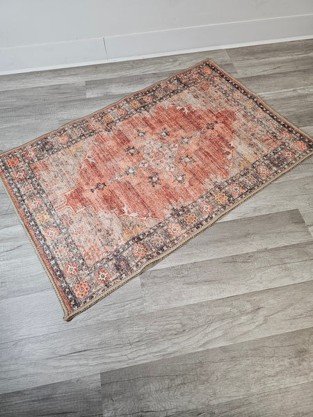 Washable Doormat Non-slip GLR74- TERRA ORANGE - FREE SHIPPING