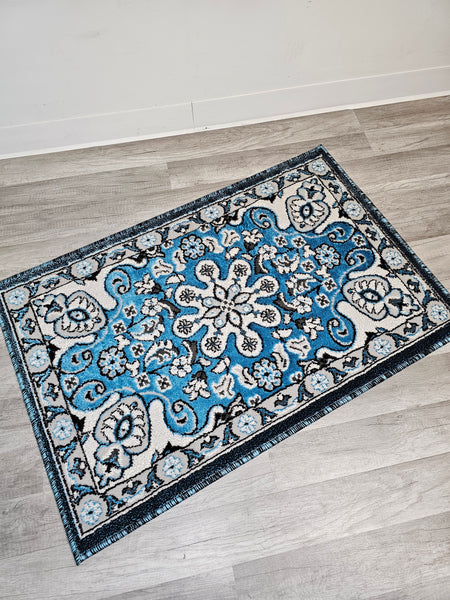 26"x40"Sultan Door Mat - TURQUOISE 3004 - FREE SHIPPING!