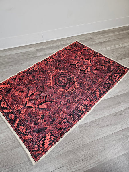 Gloria Washable Doormat Non-slip GLR97- Maroon - FREE SHIPPING