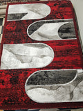 5x8 Urban Area Rug - Grey/Red 15175 - Free Shipping!