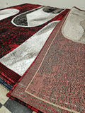 5x8 Urban Area Rug - Grey/Red 15175 - Free Shipping!