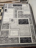 5x8 Sultan Area Rug - Grey 3009 - FREE SHIPPING