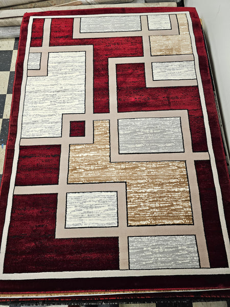 5x8 Sultan Area Rug - Red 3009 - FREE SHIPPING