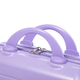 Blue Purple 2PC Luggage ABS Spinner Wheel Set with Combination Lock - 14" & 20" Cosmetic Case (Blue Purple)