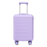 Blue Purple 2PC Luggage ABS Spinner Wheel Set with Combination Lock - 14" & 20" Cosmetic Case (Blue Purple)